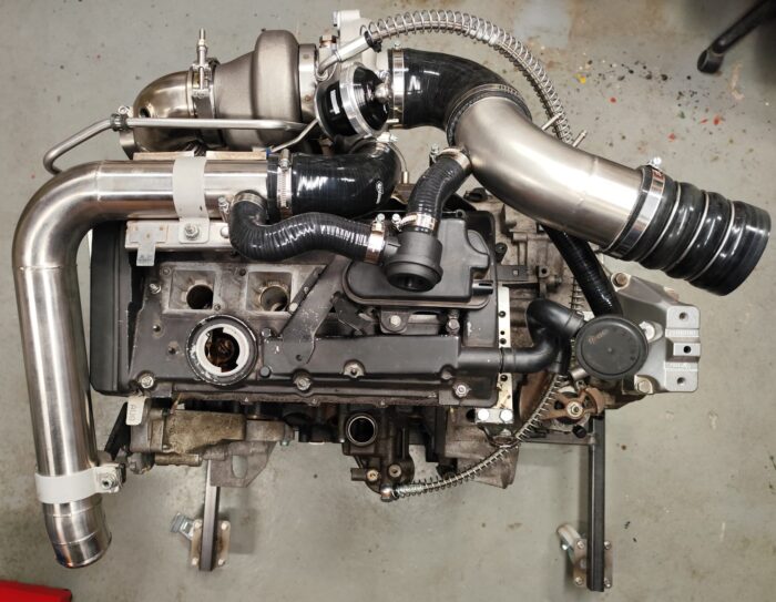 1.8T 20V Plug & Play Turbo Kit: Pulsar G25-660 + Stoßaufladungskrümmer + Downpipe + Leitungen