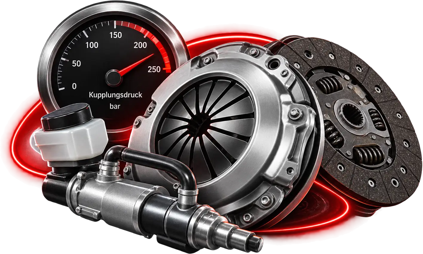 Kupplungsdruck und Clutch-System in Rotstahl PAT-OPTIMIZE